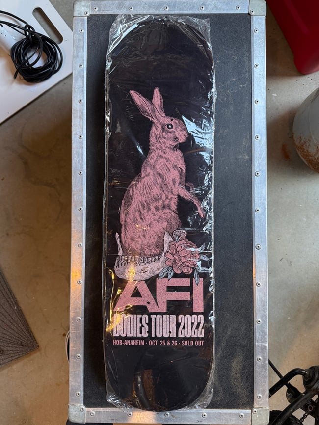 AFI skateboard / sold out house of blues 2