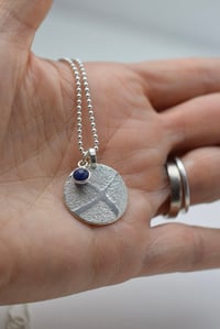 Image 5 of Saltire and sapphire necklace 