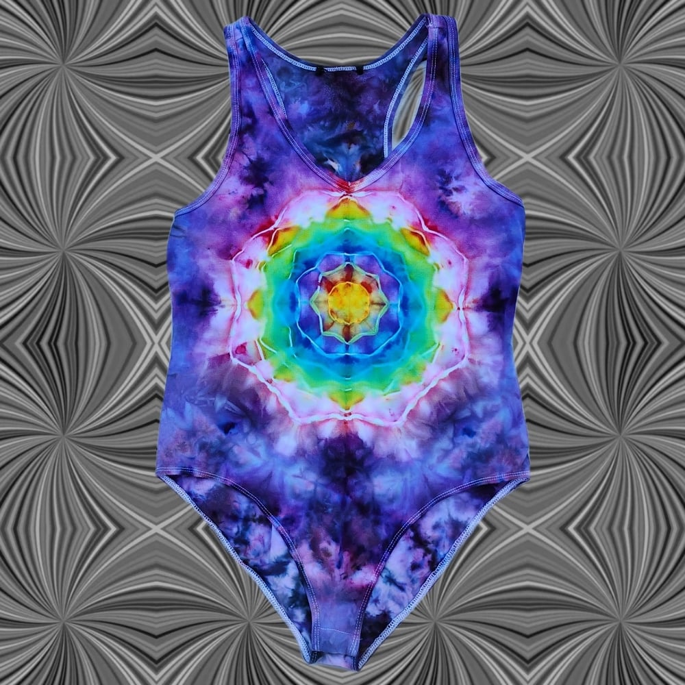 Image of Medium Purple Mandala Bodysuit 