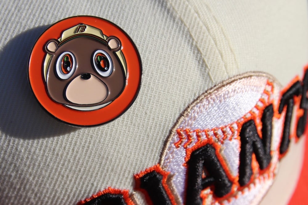 Image of Bear Pin - Home Orange