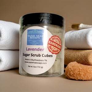 Image of Lavender Sugar Scrub Cubes
