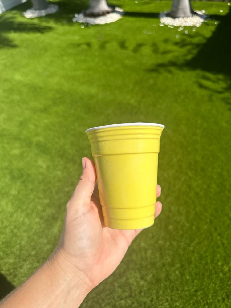 Image of Ceramic Yellow Cup