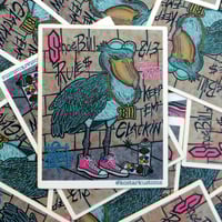 Shoe Bill 3”matte sticker