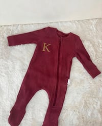 Embroided Ribbed Sleepsuits