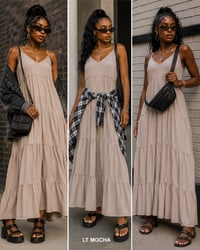 Image 1 of I’m just a Girl Maxi DIVA Dress