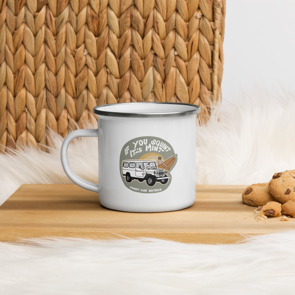 Image of If you squint, it's mint 40 Series Troopy Enamel Mug