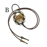 Image 3 of Orange Cat Bolo Tie