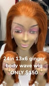 24in 13x6 Ginger bodywave wig