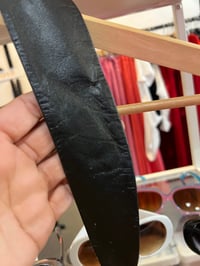 Image 3 of black leather wrap belt 