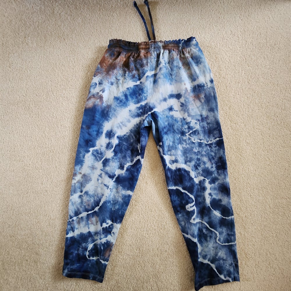 Image of Small blue geode comfy pants
