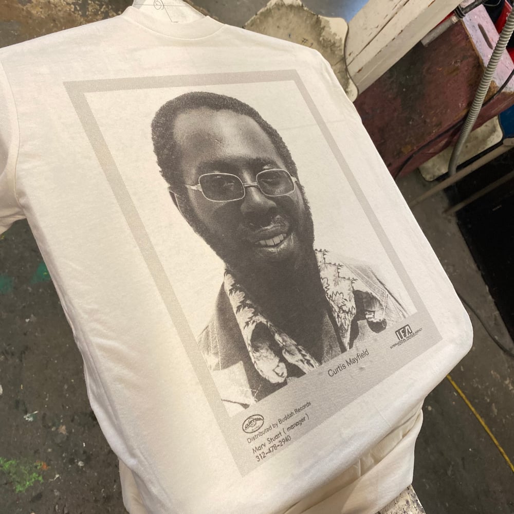 Image of Curtis Mayfield t-shirt