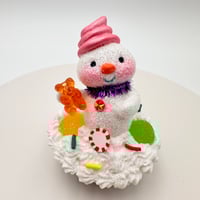 Image 4 of Dessert Snowman on Tart Tin Figurine Prototype