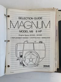 Image 9 of Kohler 1980s Magnum Parts & Service Manual