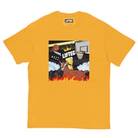 Image 2 of lakers legoat tee