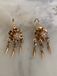 Image 1 of VICTORIAN DIAMOND EARRINGS