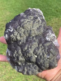 Image 4 of Purple Botryoidal Fluorite With Pyrite Specimen #1468