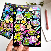 Image 3 of Hologaphic Sticker Sheet - Outa Space