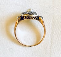Image 2 of DIAMOND AND PEARL RING