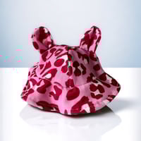 Image 2 of Beach Babe Hat Pink Leopard