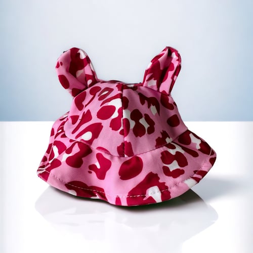 Image of Beach Babe Hat Pink Leopard