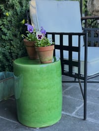 Image 3 of Green Glazed Stool 
