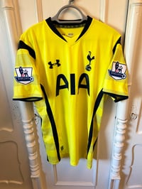 Image 9 of Tottenham Hotspur “KANE 18” 2014/15 Third Shirt + PL patches (M)