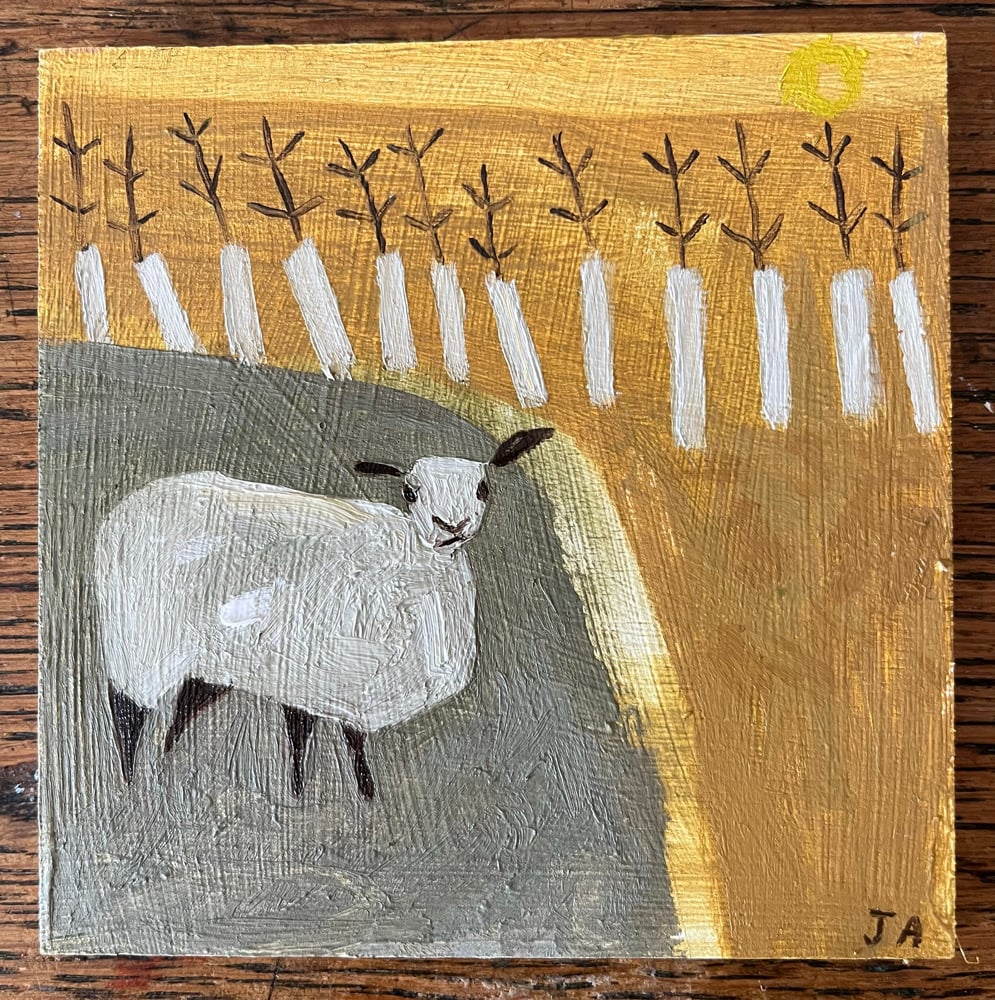 Image of Ewe and saplings. 