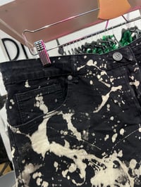 Image 2 of black black denim shorts 