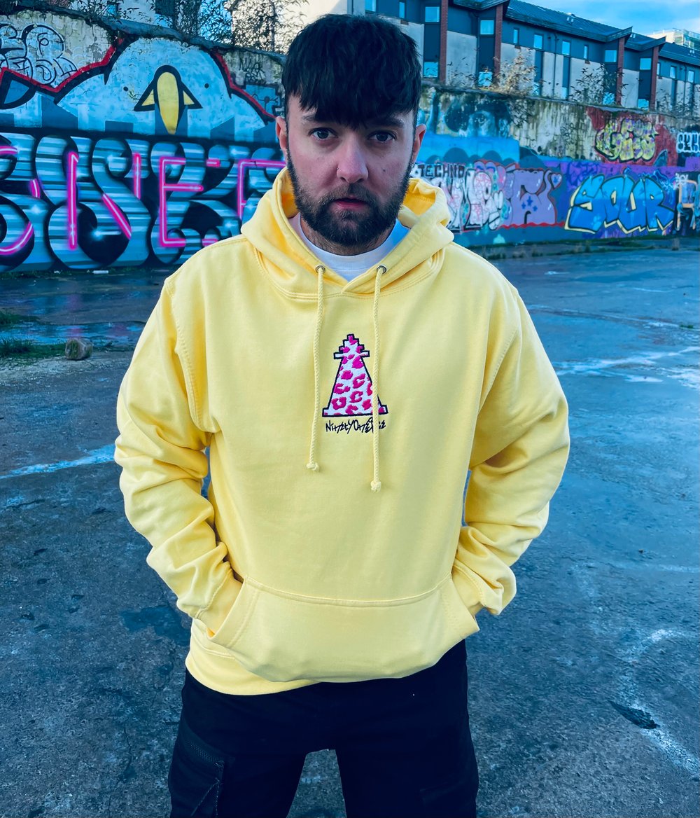 Image of Pastel Yellow Leopard Lighthouse Hoody