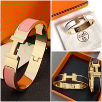 Image 1 of Elegant Initial Lock Bangle