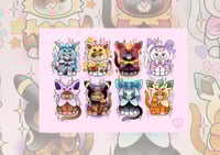 Eeveelutions Cat Print