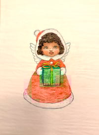 Image 2 of Retro Angel Sketch Print - Numbered & Signed