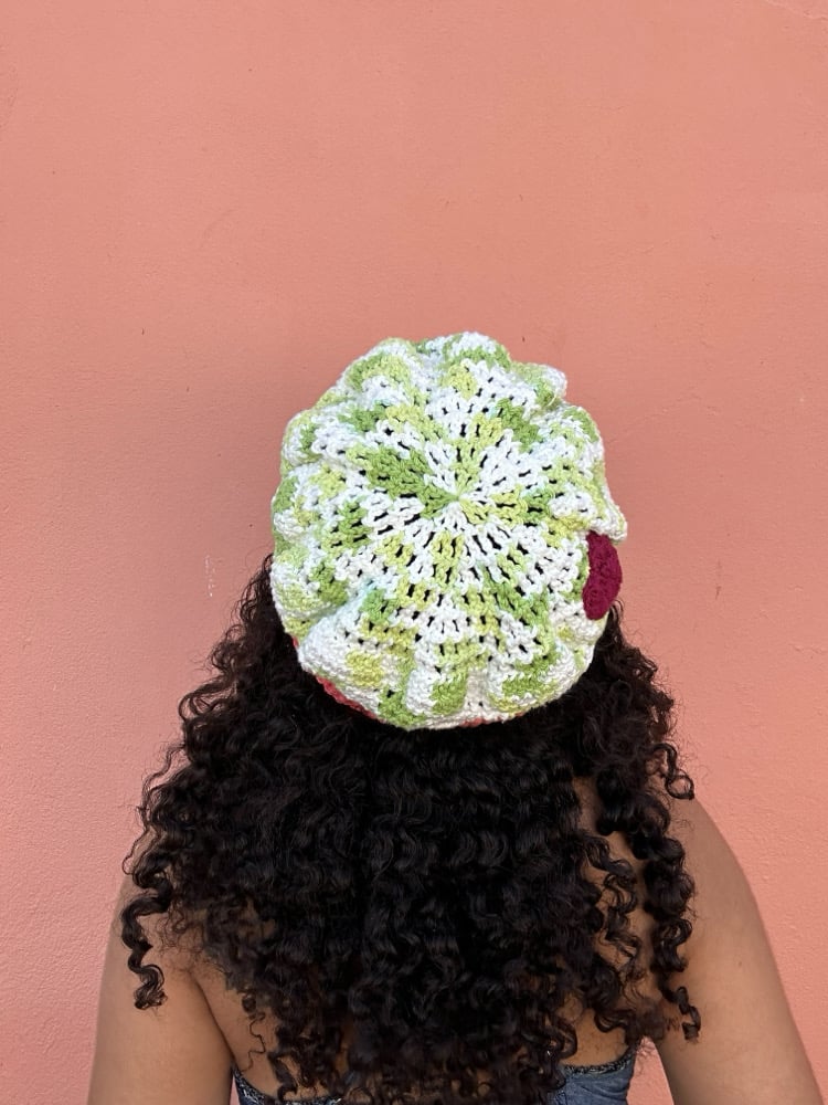Image of ✧Keylime Berry Messenger Hat