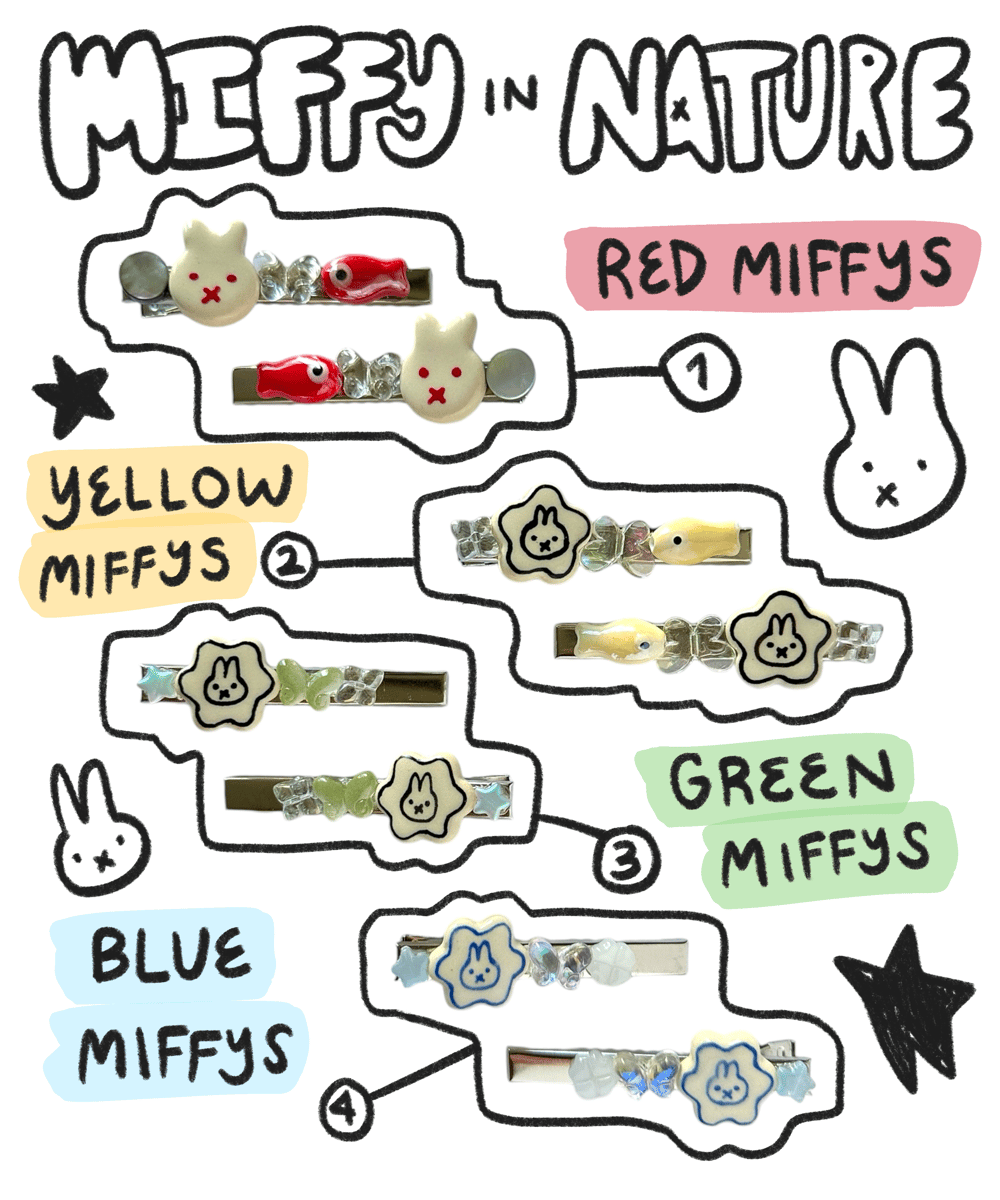 Image of Miffy in Nature Series Ceramic Clips Blind Bag