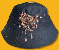 Image 1 of “BEE NICE” BLEACH PAINTED BUCKET HAT ONE SIZE