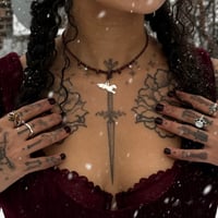 Image 7 of THE ‘LAMB MILAGRO’ GARNET NECKLACE 