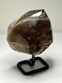 Image 11 of Smoky Quartz Natural Point With Rainbows On Stand | Brazil #2650