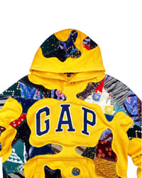 Image 7 of GAP Golden Batik Chaos Reworked Hoodie Size M