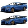 Stock Vs Modified R34 GT-R Diecuts