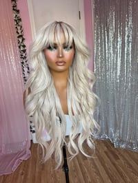 Image 4 of Icy blonde bangs luxury (ready to ship)