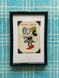Image 4 of Mickey Mouse and friends c 1930s, framed individual vintage cards