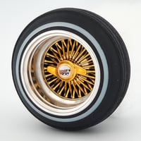 Image 2 of 1:25 13" straight lace gold/chrome