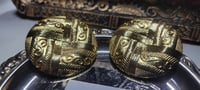 Image 2 of Vintage Mayan God Earrings