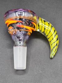 Image 11 of UV Reactive 14mm Slide With Horn 