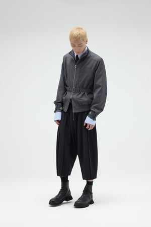 Image of EQUALNEAR - Pilgrim Cropped Shorts (Black)