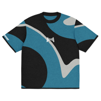 Image 7 of Life - Teal/Light Gray/Black - Knitted Shirt