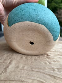 Image 3 of Baby Rubber Plant in Gilded Aztec Pot