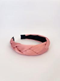 Image 1 of Juliette Satin Hairband / Orchid Pink
