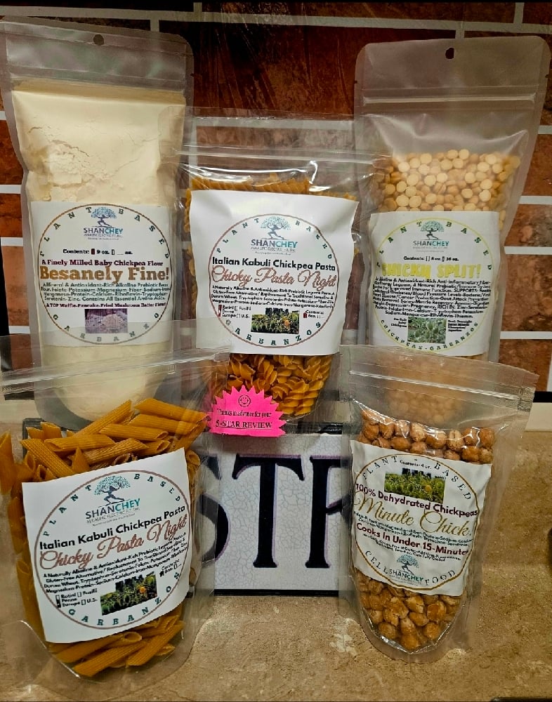 CHICKPEAS. Croutons-Split Peas-Flour/Instant Batter-Pre Cooked-Pasta-