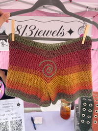 swirl mini shorts